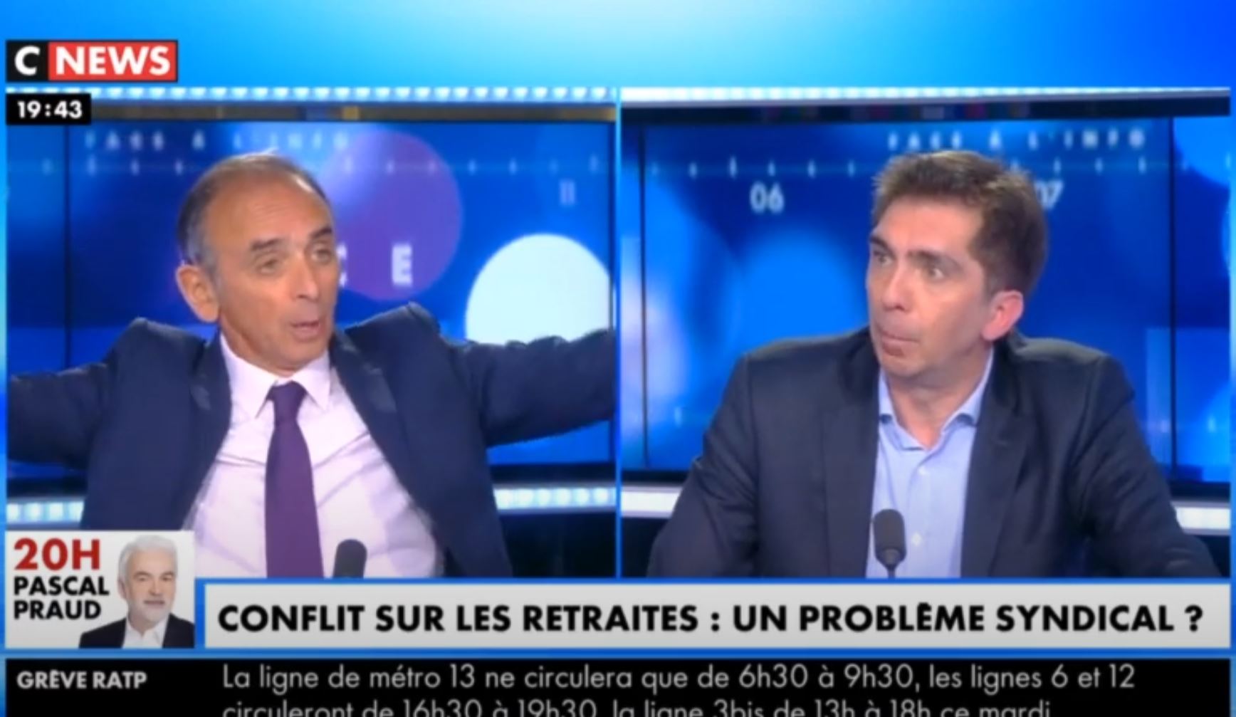 Eric Zemmour face à Bertrand Martinot