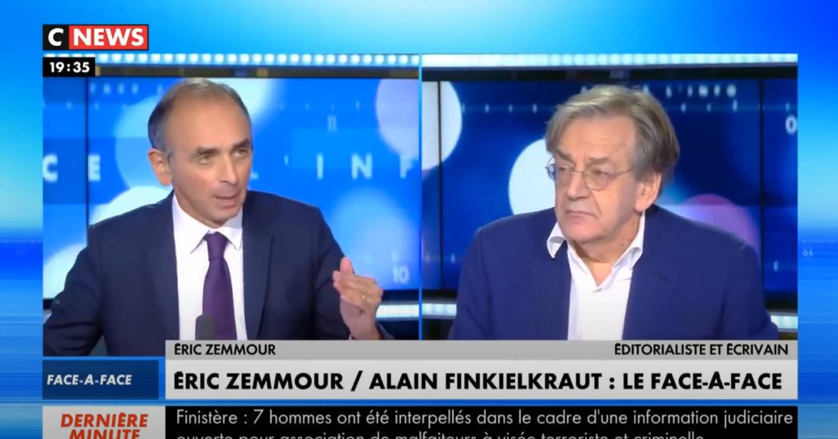 Eric Zemmour face à Alain Finkielkraut