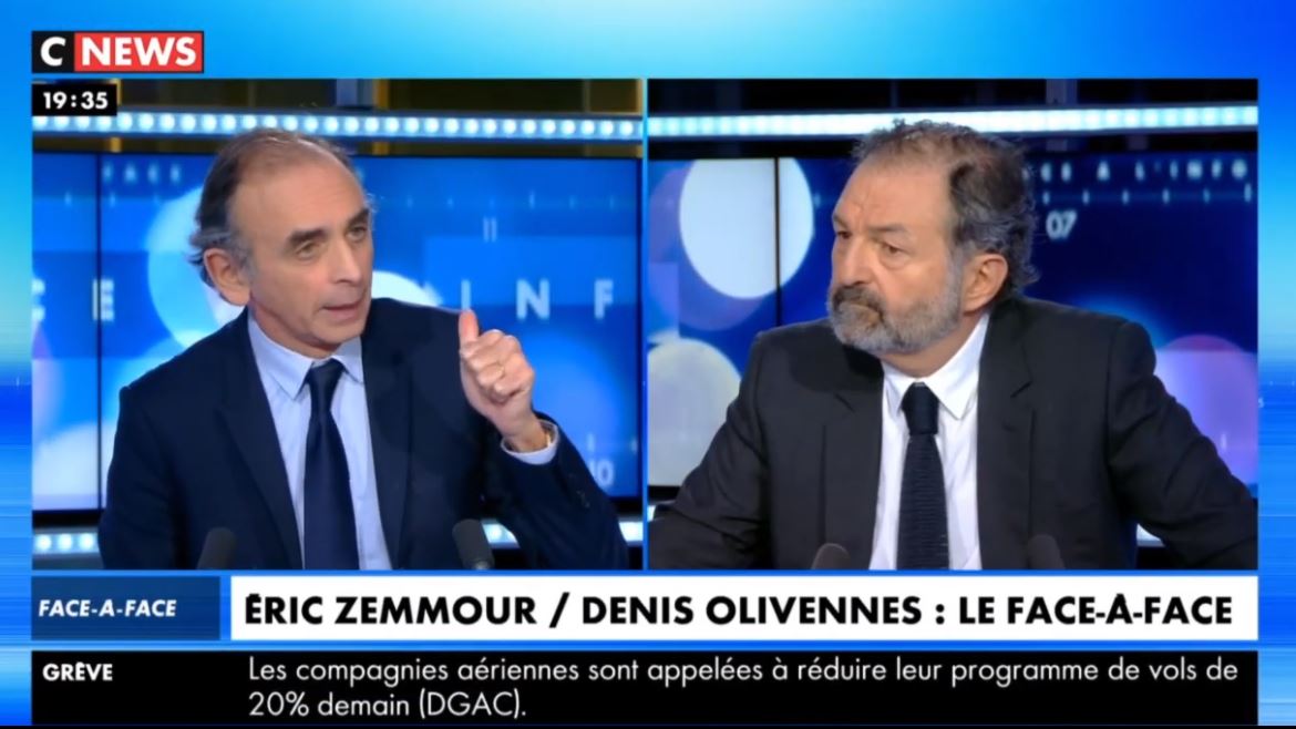 Eric Zemmour face à Denis Olivennes