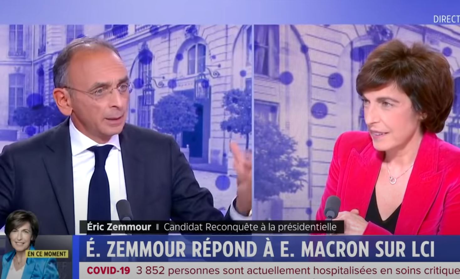 Éric Zemmour invité sur LCI