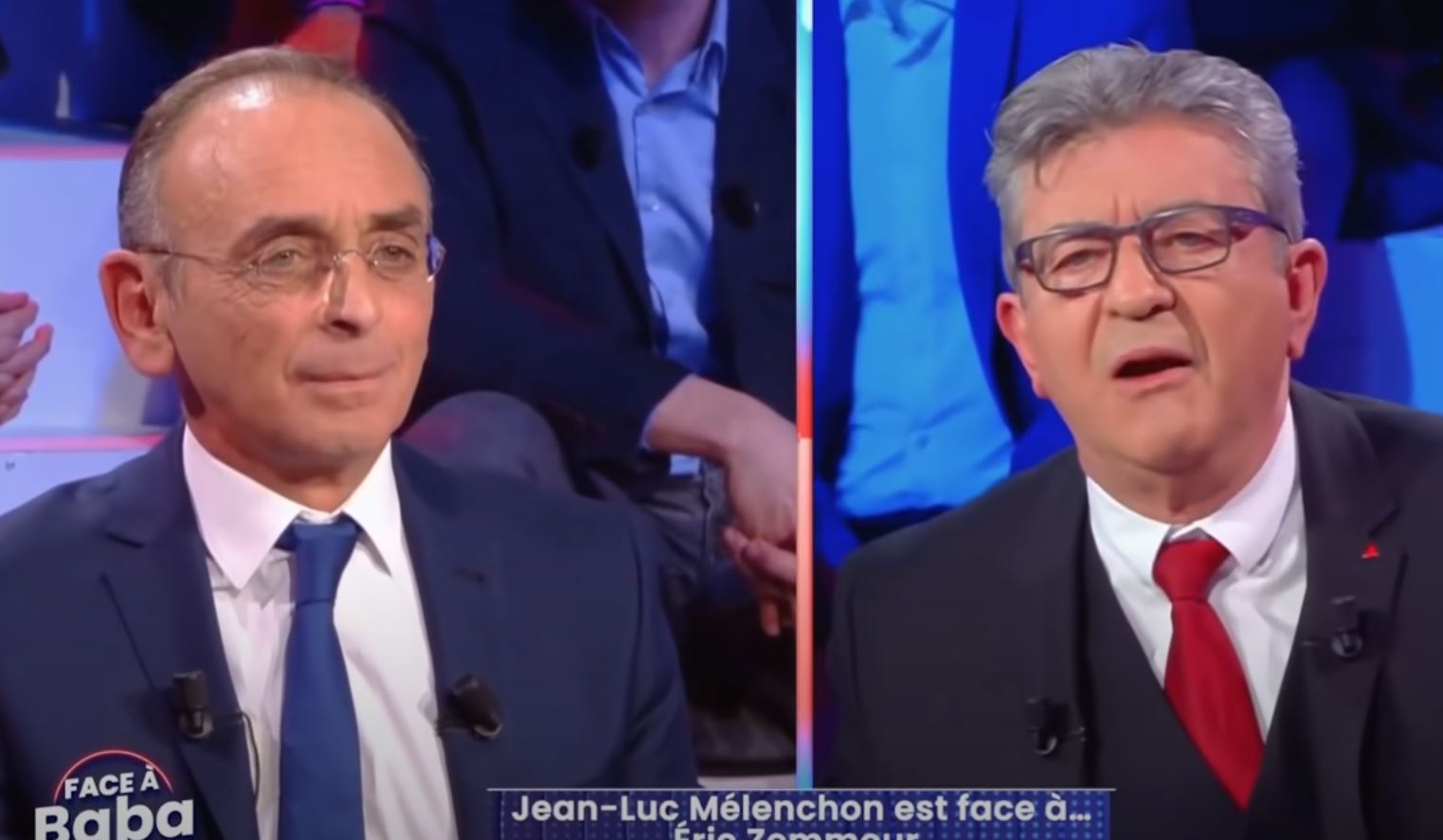 Éric Zemmour face à Jean-Luc Mélenchon