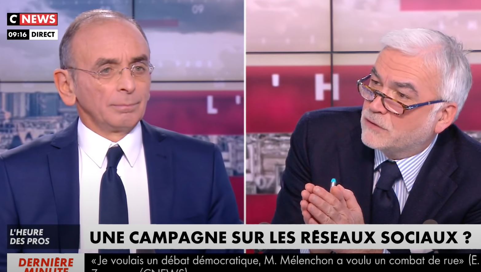 Zemmour invité à l'Heure des Pros