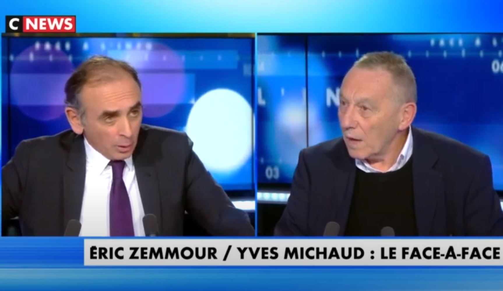 Eric Zemmour face à Yves Michaud