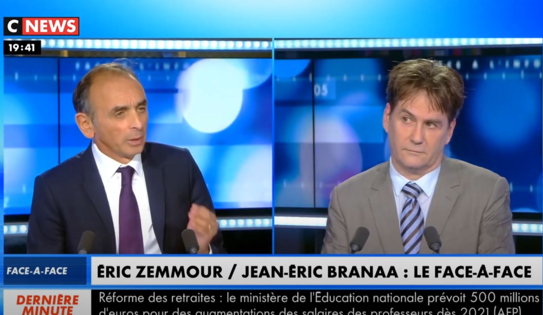 Eric Zemmour face à Jean-Eric Branaa