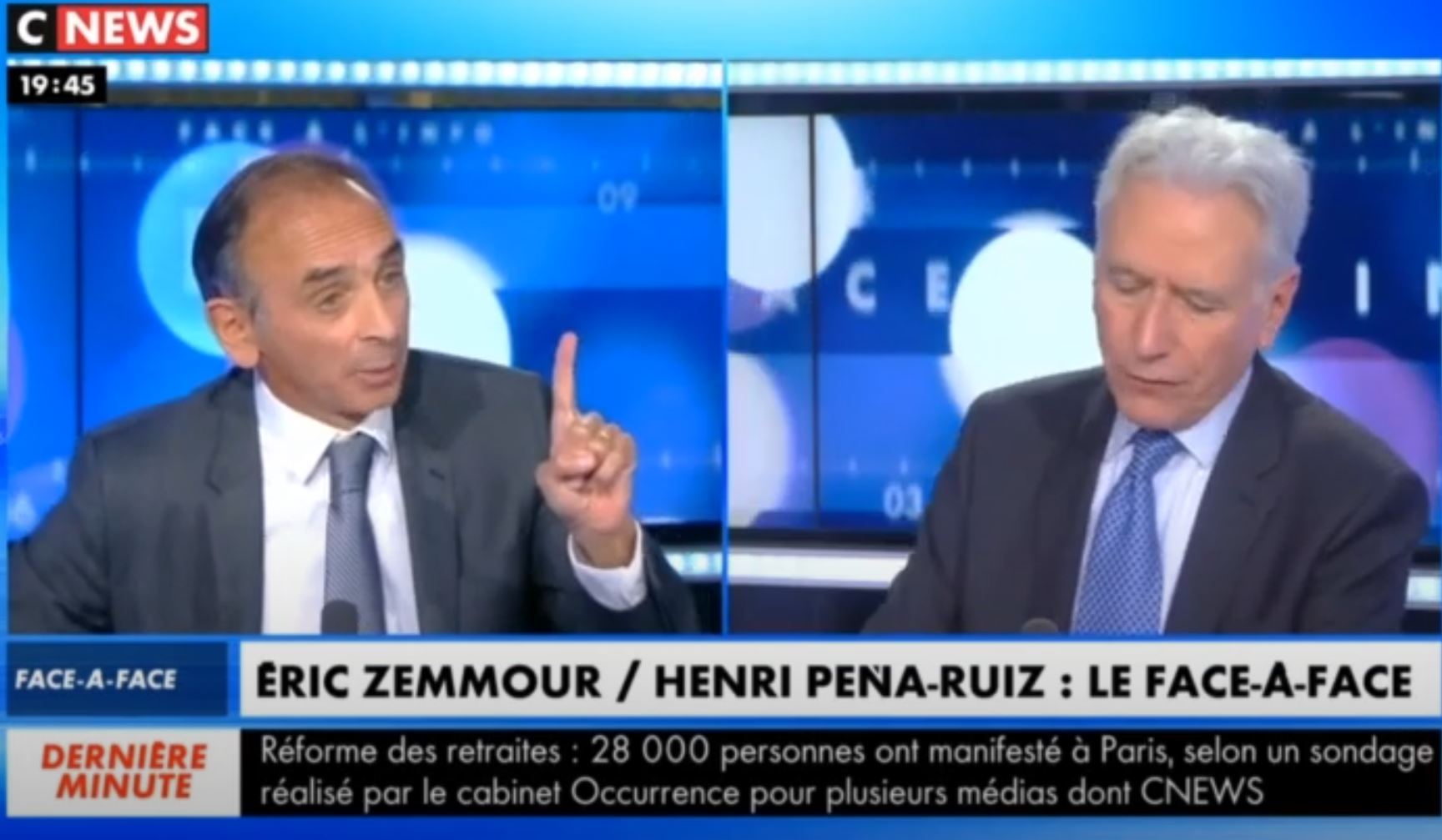 Eric Zemmour face à Henri Pena-Ruiz