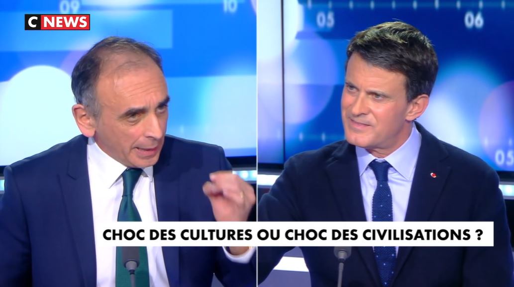 Eric Zemmour face à Manuel Valls